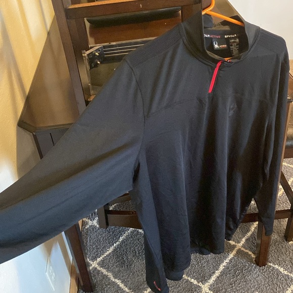 Spyder active XL Long sleeve workout fleece with neck zip. - Picture 6 of 6